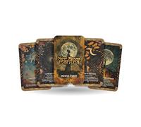 Ibiza Tarot New Moon Mantra - A Seed of Intention Oracle Deck - 22 cartes Oracle - Commencez à nouveau avec la lune noire