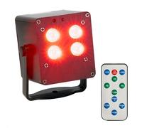 Ibiza - TINYLED-RGB-WASH - Boîtier effet lumineux LED - Effet WASH - 4 x 3W RGB - Sur batterie - Effet lumineux - Ambiance festive