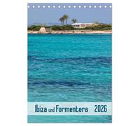 Ibiza und Formentera (Tischkalender 2026 DIN A5 hoch), CALVENDO Monatskalender: Altstadtgassen, malerische Buchten und weitere Impressionen festgehalten in dreizehn beeindruckenden Fotografien.