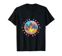 Ibiza Vacation Team Travel Tour coloré T-Shirt