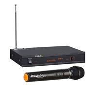 Ibiza - VHF1A - Système de Micro sans Fil avec 1 Micro VHF et 1 récepteur - 1 Canal 207.5MHz - Noir