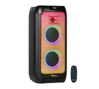 Ibiza Enceinte WAVE6 250W 2x5,25” sur batterie 8 h Bluetooth USB microSD Effet LEDs Wave TWS Noir