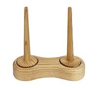 IBLAY Double support pour pelote de fil à coudre - Grande base - Kit d'outils de crochet en fibre - Écheveau de laine - Organisateur de cordon - Rangement de fil en bois et support de fil