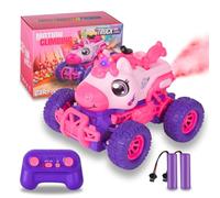 iBlivers Voitures Télécommandée Licorne pour Enfants, Monster Truck Télécommandée, Voiture Licorne Télécommandée avec Lumière LED, Jouet Cadeau Licorne pour Filles et Garçons de 4 à 7 Ans, 8 à 12 Ans