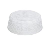 IBLUELOVER Bonnet Musulman Islamique Homme Broderie - Chapeau de Prière Namaz Kufi en Coton - Casquette Calotte Traditionnel Arabe Rond pour Eid Ramadan Prier - Cadeau d'été