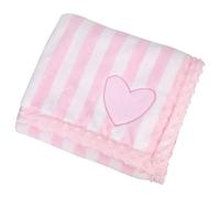 IBLUELOVER Couverture Plaid Polaire Bébé Gigoteuse Nouveau-né Ultra Douce et Moelleuse Peluche Chaude Enveloppante Hiver pour Sièges Auto Landaus Coques Poussettes Lits Berceau, Rose Couer