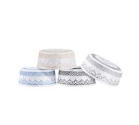 IBLUELOVER Ensemble Bonnet Musulman Homme 4Pcs - Chapeau Islamique de Prière Namaz Kufi en Coton Brodé - Casquette Calotte Traditionnelle Arabe - Cadeau pour Eid Ramadan