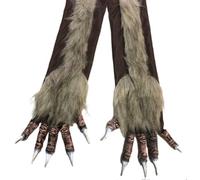 IBLUELOVER Gants Loup-garou Gant Griffes de Loup Gants Halloween Effrayants Mains de Loup-Garou Monstre Accessoire Costume Déguisement Halloween Cosplay Fête Performance Prop Gant Horreur Sorcière