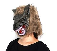 IBLUELOVER Halloween Masque en Latex Motif Animal Porc Masque Loup-garou Masques Horreur Effrayant Déguisement Costume Mask Couvrant la Tête Accessoire Halloween Carnaval Mascarade Cosplay Bar