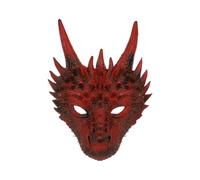 IBLUELOVER Masque en Forme Animal 3D Réaliste Demi-masque Halloween en Mousse pour Homme et Femme Costume Accessoire de Cosplay Carnaval Fêtes Déguisement Bal Masqué Théâtre Pâques Effrayant Masques