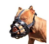 IBLUELOVER Muselière Chien en Plastique et Nylon Respirant Muselière Panier avec Sangles Réglables Masque de Museau Anti-Mastication Anti-Aboiements Museau d'Entraînement pour Petit Moyen Grand Chien