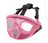 IBLUELOVER Muselière pour Chiens Muselière en Maille Court Museau Chien Masque de Museau Muzzle Chien Bouledogue Carlin Muselière Anti Mordillage Mastication Aboiement Réglable Museau Muselière
