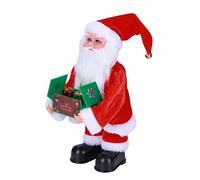 IBLUELOVER Père Noël Musical Jouet Noël Électrique Peluche Poupées Noël Danse Chanter Swinging Santa Drôle Danse Poupée Danse Hip-hop Bibelot Décoration Noël Maison Magasin Cadeaux de Noël