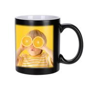IBLUELOVER Tasse Personnalisée Photo Tasse Magique Change de Couleur Sensible à la Chaleur Mug Impression Personnalisable Cadeau Créatif Tasses à Café Thé Lait avec Cuillère Mug en Porcelaine