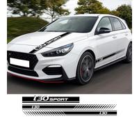 IBLUON Autocollants de voiture capot côté porte course Sport rayures décor décalcomanie, pour Hyundai I30 I 30 N Line 30n berline GT accessoires automobiles