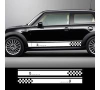 IBLUON Autocollants latéraux de porte de voiture, décalcomanie de Sport de course automobile, pour Mini Cooper R56 R57 R58 R50 R52 R53 R59 R61 Countryman R60 F60 F55