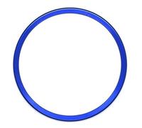 IBNA Volant de Course Autocollants pour Garniture Centrale De Volant De Voiture pour A1 A3 A4L A6L Q3 Q5 8P S3 A4 B6 B7 A5 A6 Q5 Q7(Round Blue)