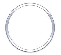 IBNA Volant de Course Autocollants pour Garniture Centrale De Volant De Voiture pour A1 A3 A4L A6L Q3 Q5 8P S3 A4 B6 B7 A5 A6 Q5 Q7(Argent Rond)
