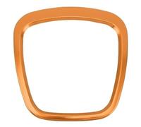 IBNA Volant de Course Autocollants pour Garniture Centrale De Volant De Voiture pour A1 A3 A4L A6L Q3 Q5 8P S3 A4 B6 B7 A5 A6 Q5 Q7(Rectangle Orange)