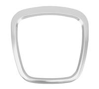 IBNA Volant de Course Autocollants pour Garniture Centrale De Volant De Voiture pour A1 A3 A4L A6L Q3 Q5 8P S3 A4 B6 B7 A5 A6 Q5 Q7(Rectangle Silver)