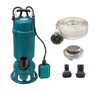 IBO Pompe 1100 + Tuyau 20m 2"" + Raccord Kit