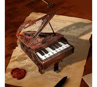 IBOHEYE Casse-tête 3D en bois pour adultes, piano magique jouable, piano mécanique en bois pour adultes et adolescents, modèles pour adultes, décoration d'intérieur, cadeau unique (mouvement d'accords