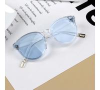 Iboode-Lunettes De Soleil À Grande Monture Pour Enfants,Lunettes De Soleil Pour Enfants,Lunettes De Voyage Pour Filles Et Garçons,Mignon,Uv400,Miroir,Lunettes Interdites,Mode - Type Bleu