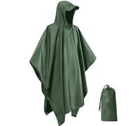 IBOPUXIU Poncho Pluie Imperméable Femme, Poncho léger, réutilisable et Respirant avec Capuche, Cape de Pluie Multifonctionnelle 3 en 1 pour le Camping, la randonnée, le cyclisme et la pêche, unisexe