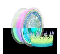 iBOSS Filament PLA+ - 1,75 mm ± 0,02 mm - Glow In The Dark - Filament d'impression 3D - 1 kg (2,2 lb) - Filament lumineux multicolore - Convient à la plupart des imprimantes FDM - Phantom lumineux