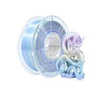 iBOSS Filament PLA+ multicolore 1,75 mm, PLA Plus soie arc-en-ciel pour imprimante 3D, 1 kg (2,2 lbs), changement de couleur PLA 3D, macaron arc-en-ciel
