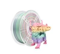iBOSS Filament PLA+ multicolore 1,75 mm, PLA Plus surface mate arc-en-ciel pour imprimante 3D, filament 1 kg (2,2 lbs), changement de couleur PLA Pro 3D, filament pour impression 3D, arc-en-ciel mat