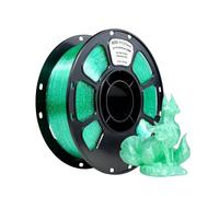 iBOSS PETG Filament 1,75 mm, Filament d’imprimante 3D, PETG Brillant avec Paillettes, Bobine Translucide de 1 kg, Précision Dimensionnelle /- 0,02 mm, Paillettes Menthe Vert