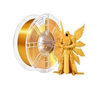 iBOSS PL Filament 1,75 mm, filament d'or de soie, précision +/-0,02 mm, 1 kg, 2,2 livres, convient à la plupart des imprimantes FDM