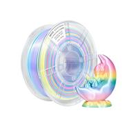 iBOSS PLA+ Soie Multicolore Macaron Filament d’imprimante 3D 1kg, Arc-en-ciel multicolore Précision Dimensionnelle 1.75mm +/- 0.02mm, Filament pour Imprimante 3D, Soie Macaron Arc-en-ciel