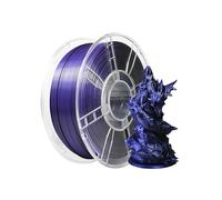 iBOSS Soie Tricolore PL Filament 1.75mm, Brillance soyeuse, High Tenacity, FDM Filament Imprimante 3D, Précision Dimensionnelle +/- 0.02mm, 1KG Bobine (2.2 LBS), Soie Bleu Noir Violet