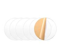 IBOWZ Acrylique Transparente Plaque Plexiglas Transparent Lot de 6 Feuilles d'acrylique Transparentes Rondes de 4 mm d'épaisseur pour Cadre, Peinture, Bricolage, Affichage de Mariage, diamètre 120 mm