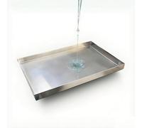 IBOWZ Bac de récupération des débordements pour Lave-Linge, en Acier Inoxydable 304, idéal pour la Cuisine, l'usine, l'entrepôt, Le Garage et Les palettes