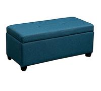 IBOWZ Banc de Rangement, Banc de Rangement rectangulaire Pliable avec Couvercle supérieur capitonné et charnière, Coffre à Jouets pour Salon, Chambre à Coucher, entrée