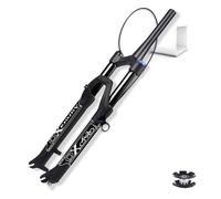 IBOWZ Bike Fat Fork, Fourche Avant de VTT en Alliage de magnésium, Suspension 26, 27, 5, 29 Pouces, débattement 140 mm, Droite et Conique