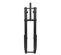 IBOWZ Bike Fat Fork, Fourche inversée à Double épaulement pour VTT de Descente, Suspension pneumatique et Huile, 1, 1, 8 Pouces, Droite