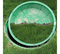 IBOWZ Couvercle de Regard, Couvercle de Drain d'inspection Circulaire intégré en résine avec Cadre