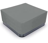 IBOWZ Couverture de Bain à Remous Carrée Couverture de Spa carrée extérieure imperméable en Tissu Oxford 210D, Protection UV, Couverture de Spa de Jardin pour Jacuzzi, Gris, 215x215x30cm