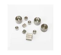 IBOWZ Ecrou INOX Écrou moleté en Acier Inoxydable, 20 pièces, M2 M2.5 M3 M4 M5 M6, Cylindre Rond moleté en Acier Inoxydable, extrémité Aveugle, écrou à Main