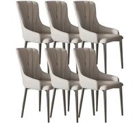 IBOWZ Ensemble de 4 chaises de Salle à Manger à Oreilles avec Bordure à Anneaux et Dossier boutonné, capitonnées de Luxe pour Salon, Chambre et Cuisine