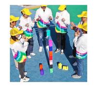 IBOWZ Jeu de Team Building Field Day Blocs de Construction Matériau ABS Robuste Tour empilable Améliorer Les compétences en Leadership de Groupe et en Communication
