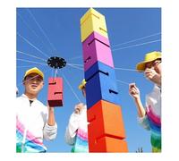 IBOWZ Jeux de Team Building en Plein air pour Adultes au Travail Activités de Plein air Jeux de Tour en équipe Journée sur Le Terrain Compétition Amusante