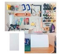 IBOWZ Organiseur Mural en Panneau perforé, kit de Rangement pour Bricolage, Chambre, Salle de Bain, Cuisine, Garage, Bureau, dortoir, Personnalisable