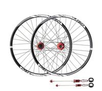 IBOWZ Paire de Roues VTT, Paire de Roues de VTT 26/27,5/29 Pouces, Frein à Disque, Jante en Alliage d'aluminium, Roues Avant et arrière 32 Trous, Blocage Rapide