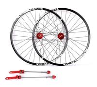 IBOWZ Paire de Roues VTT, Paire de Roues de VTT 26/27,5/29 Pouces, Freins à Disque, Roues à dégagement Rapide, Jantes à Double paroi en Alliage d'aluminium