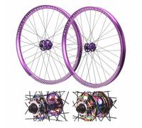 IBOWZ Paire de Roues VTT, Paire de Roues de VTT 26/27,5/29 Pouces, Jantes à dégagement Rapide 9 100/10 135 mm, Freins à Disque, Alliage d'aluminium